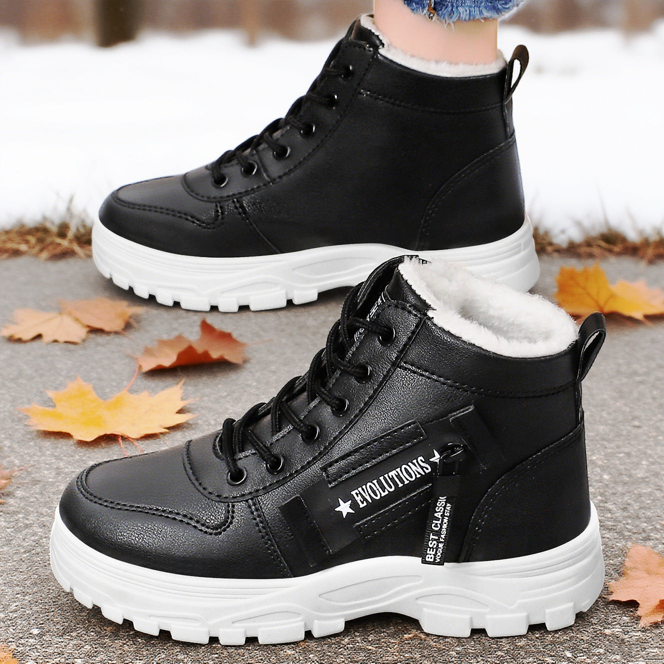 SnowBloom Women's Thick-Plush Winter Boots