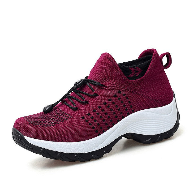 FeatherKnit Wedge Sneakers, product view 3