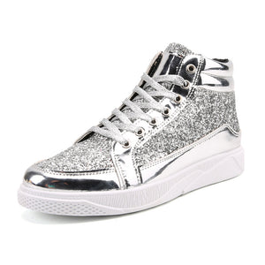 UrbanBoot Sneaker Boots in Metallic Finish, product view 6
