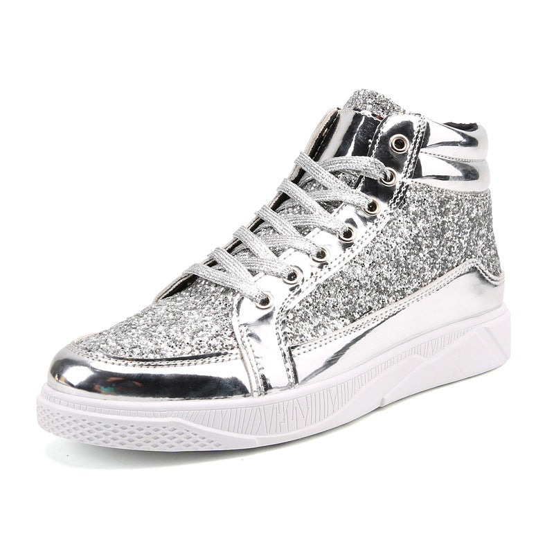 UrbanBoot Sneaker Boots in Metallic Finish, product view 6
