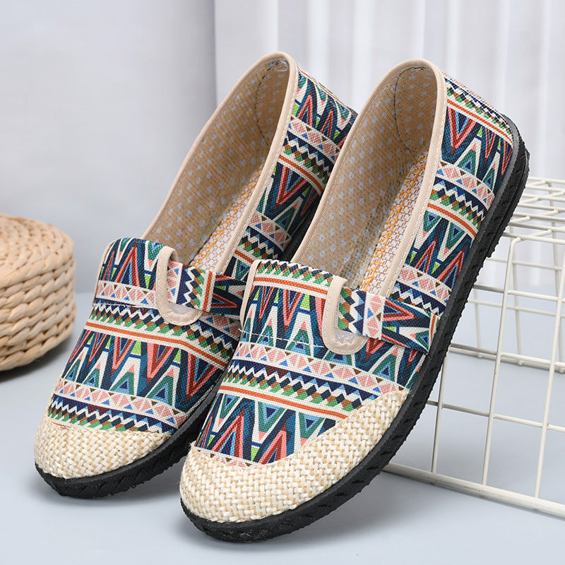 MeadowLane Embroidered Flats, product view 2