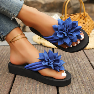 BloomEase Quick-Dry Floral Print Flat Sandals, product view 5