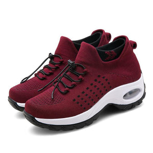 FeatherKnit Wedge Sneakers, product view 1
