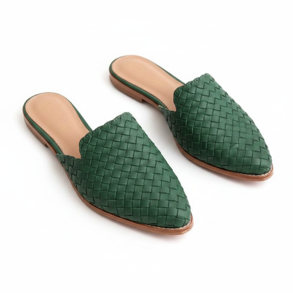 Weavestep Woven Slip-On Slingback Sandals