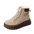EmberTread Women's Lace-Up Platform Winter Boots