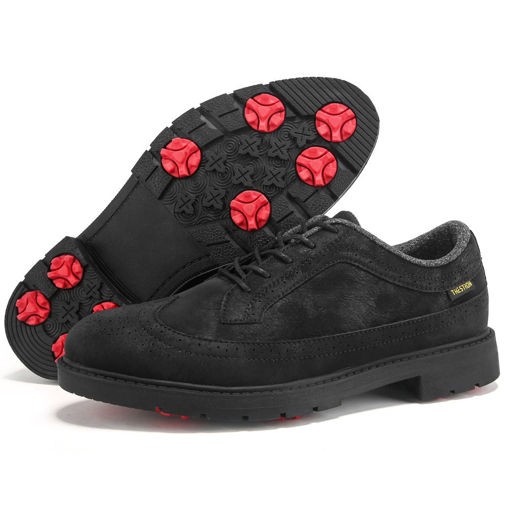 GripCourt Cleated Matte Leather Shoes, product view 5