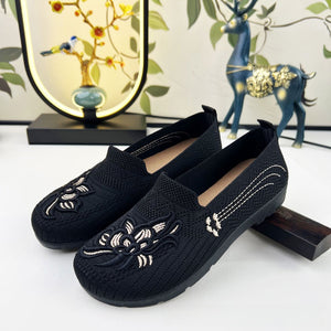 BloomStep Embroidered Canvas Flats, product view 4