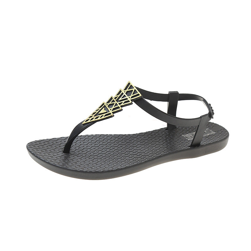 BohoRoam Bohemian Elastic Band Roman Sandals, product view 1