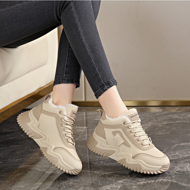 Hidewarm Genuine Leather Snow Boots, product view 4