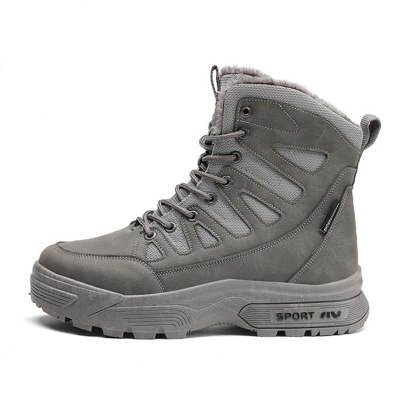 Alpine Guard Men's Plush Outdoor Snow Boots