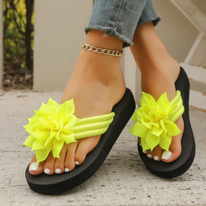 BloomEase Quick-Dry Floral Print Flat Sandals, product view 6