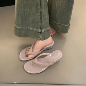 CoastWedge Covered-Toe Wedge Flip-Flops, product view 5