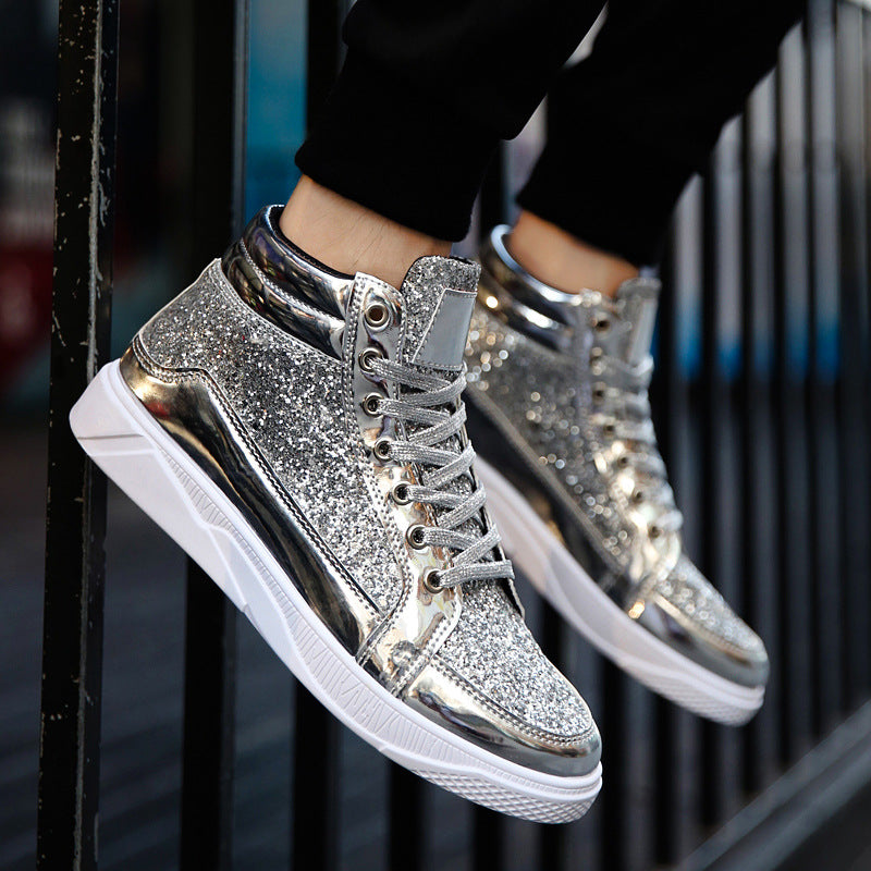 UrbanBoot Sneaker Boots in Metallic Finish, product view 7