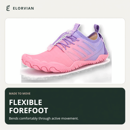 Tidepool Junior kids water shoes flexible forefoot feature image
