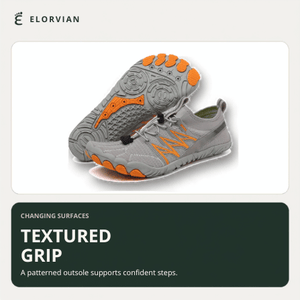 Tidepool Junior kids water shoes textured grip outsole feature image